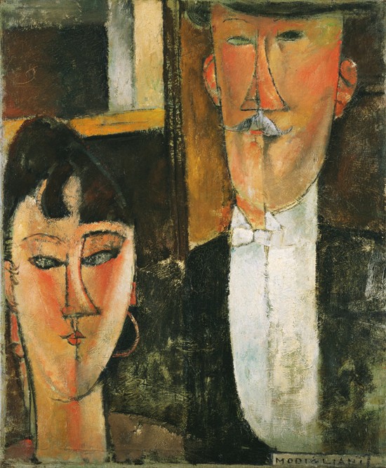 Braut und Bräutigam von Amedeo Modigliani