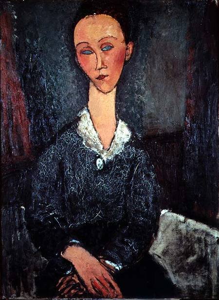 Portrait of a Woman with a White Collar von Amedeo Modigliani