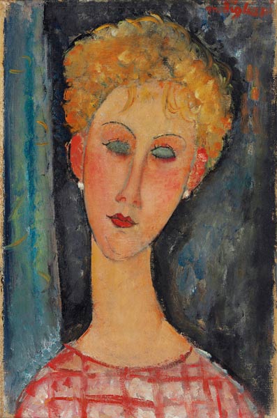 Young Girl with Earrings von Amedeo Modigliani