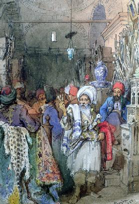 Vendors in the Covered Bazaar, Istanbul 1851