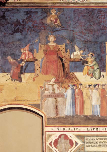 Justitia und Concordia von Ambrogio Lorenzetti