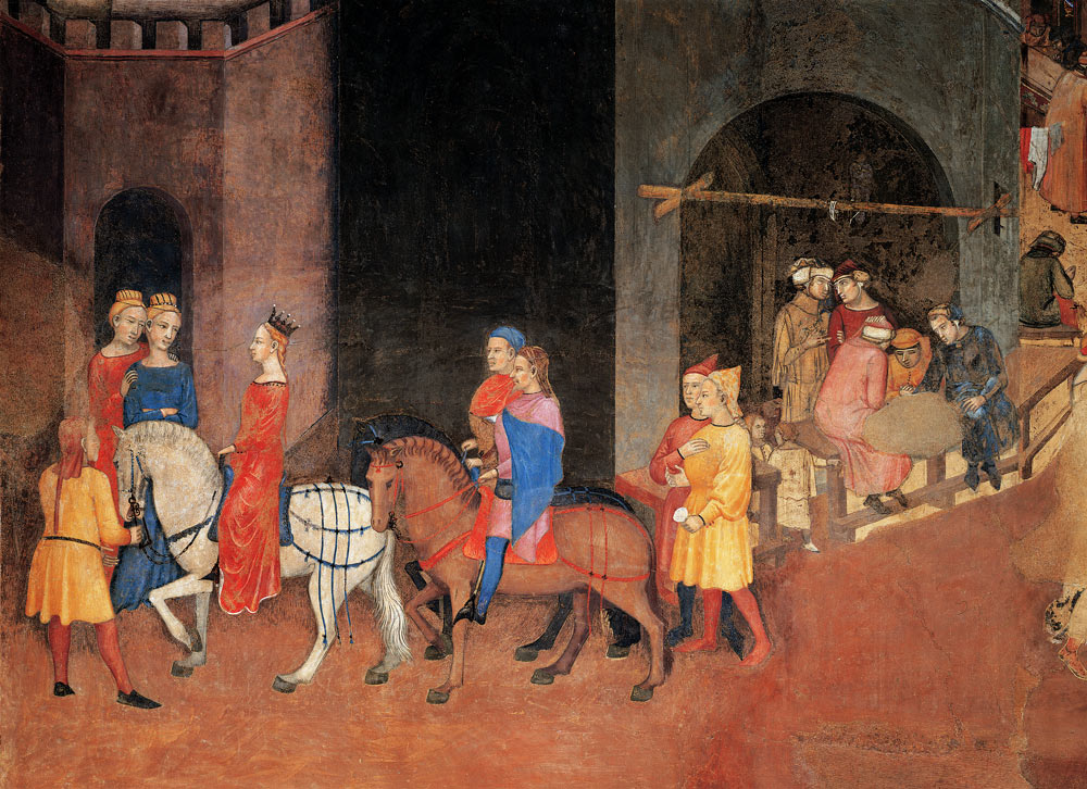 Buon governo, Brautzug von Ambrogio Lorenzetti