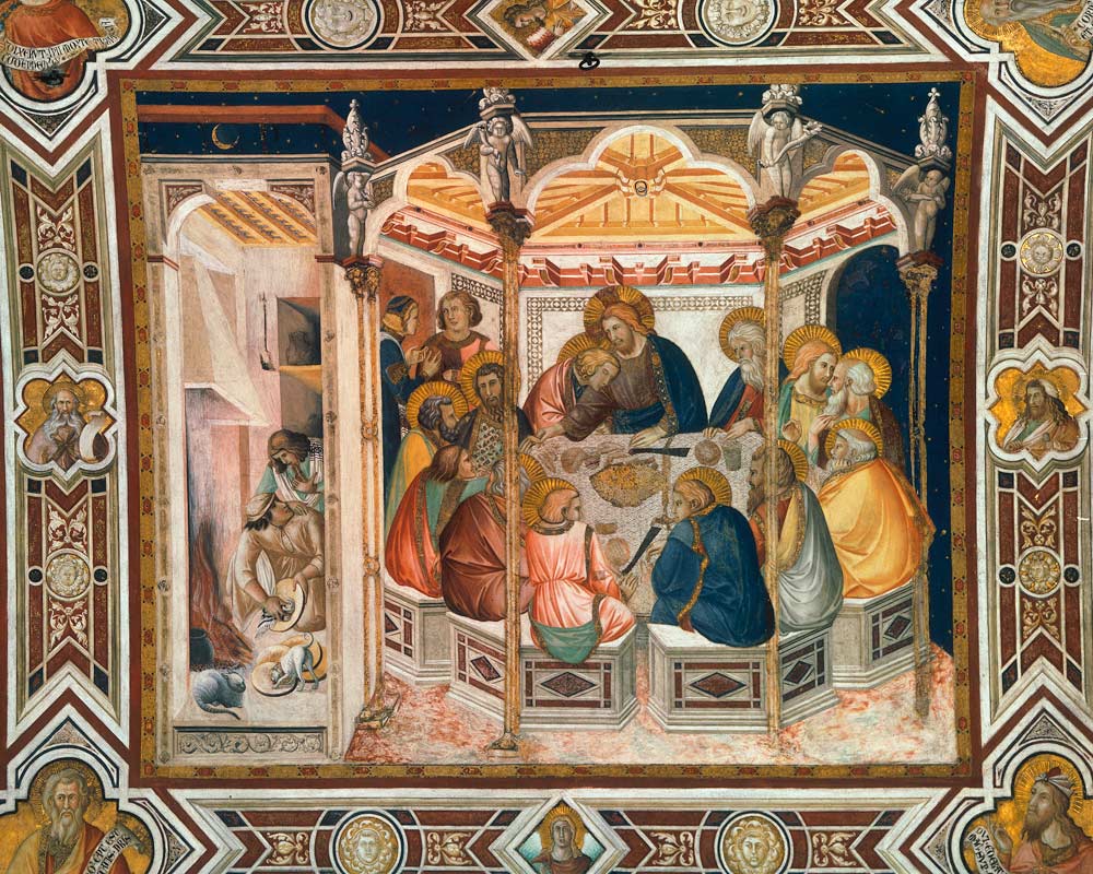Das Abendmahl von Ambrogio Lorenzetti