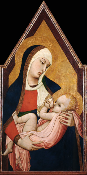 Stillende Madonna von Ambrogio Lorenzetti