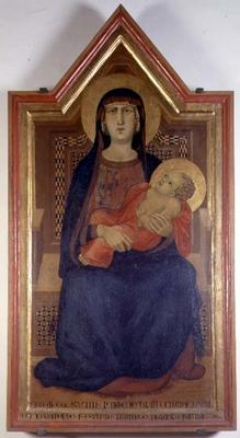 Madonna and Child (tempera on panel) von Ambrogio Lorenzetti
