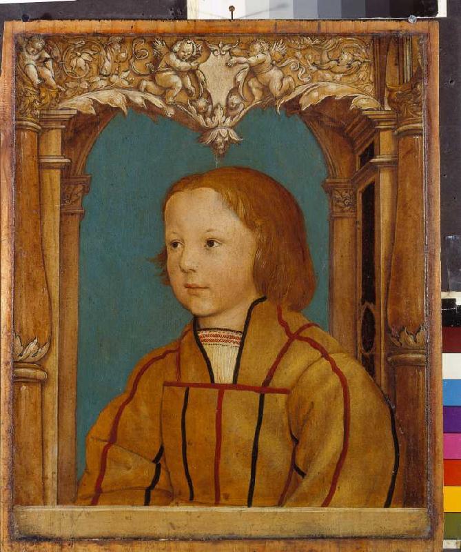 Bildnis eines Knaben mit blondem Haar von Ambrosius Holbein