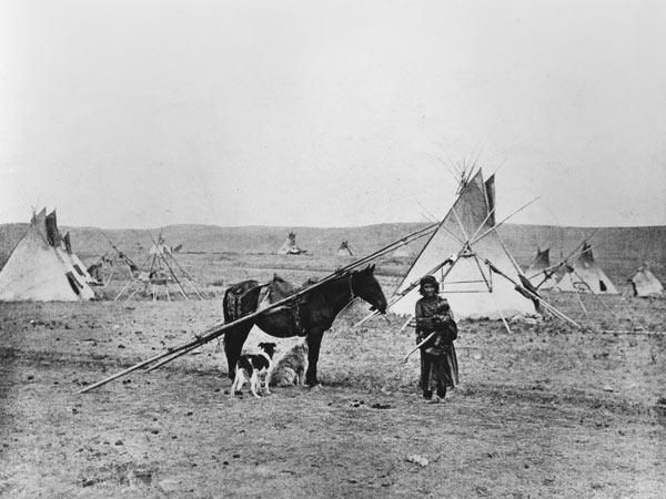 Comanche Indian (b/w photo)  1877