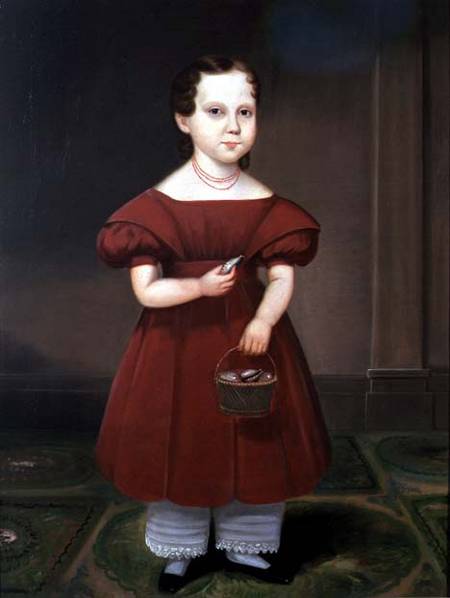 Portrait of a Girl with Cowry Shells von American School