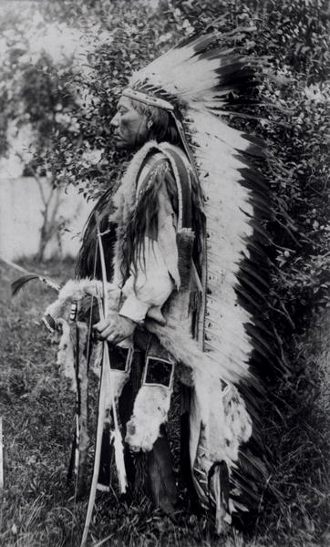 White Wolf, a Comanche Chief, c.1891-98 (b/w photo)  von American School