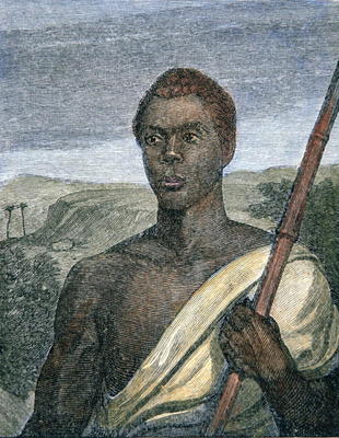 Joseph Cinque (c.1813-79) the slave rebel (coloured engraving) von American School, (19th century)