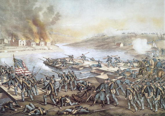 The Battle of Fredericksburg, 13th December 1862 (litho) von American School, (19th century)