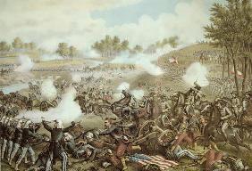 Battle of First Bull Run, 1861 (litho) 1633