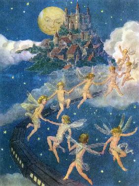 Fairies Flying to a Castle in the Sky 1940