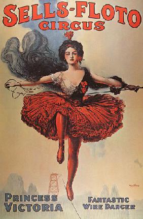 Poster advertising the 'Sells-Floto Circus' 1920