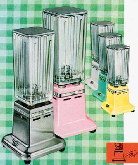 Five Vintage 1950s Kitchen Blenders 1958