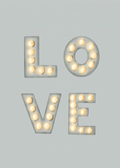LOVE Leuchtbuchstaben Grün