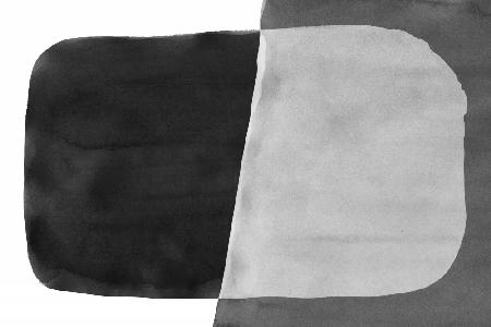 Minimaler Schwarz-Weiß-Abstrakter 06-Pinselstrich