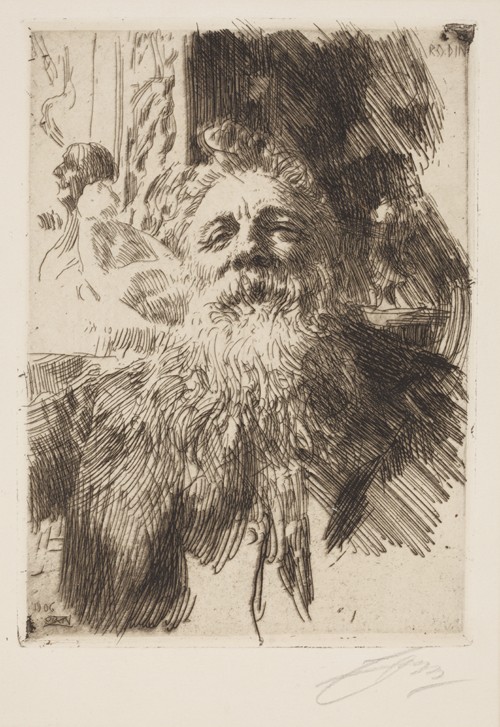 Auguste Rodin von Anders Leonard Zorn