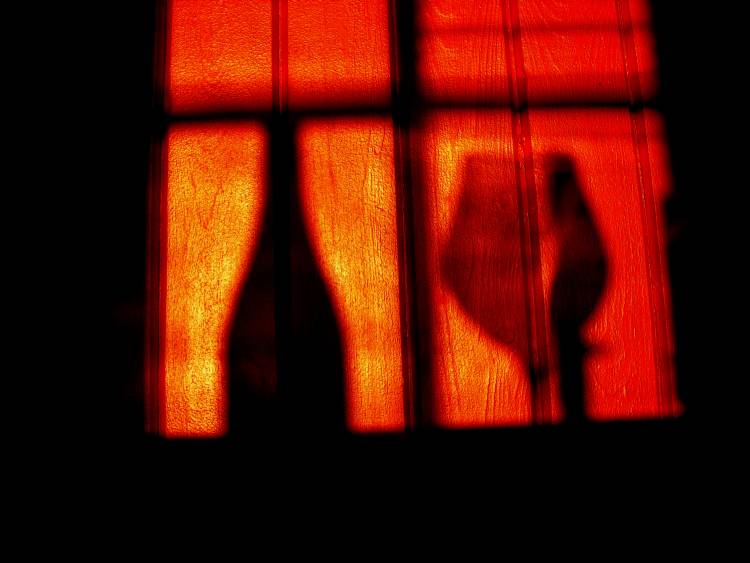 A glass of red wine von Anders Ludvigson