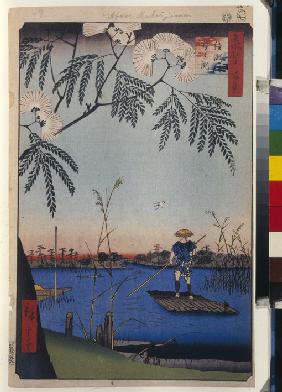 Kanegafuchi am Ayasegawa (Einhundert Ansichten von Edo)