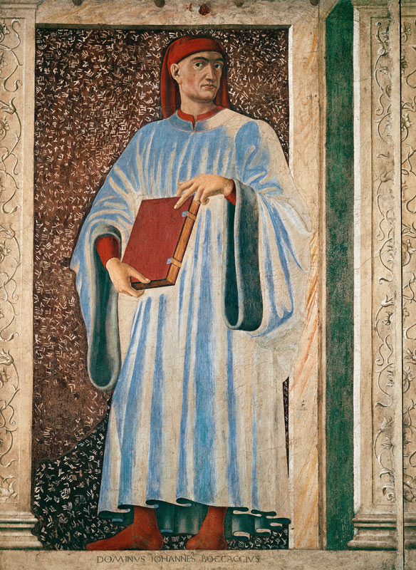 Giovanni Boccaccio (1313-75) from the Villa Carducci series of famous men and women von Andrea del Castagno