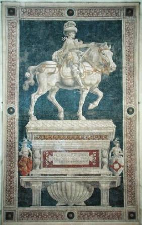Equestrian monument of Niccolo Marucci da Tolentino (d.1435) 1456