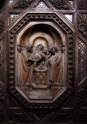 Tabernacle, detail of the Presentation in the Temple 1359