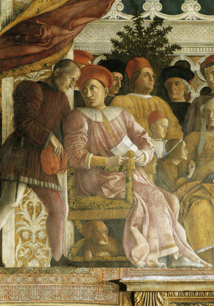 Lodovico Gonzaga u. Familie von Andrea Mantegna