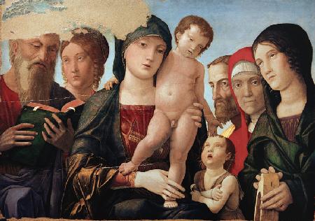 A. Mantegna und Werkstatt, Maria mit Kind und Heilige
