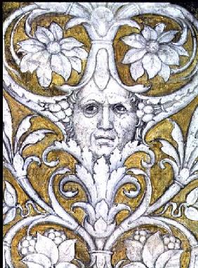 Self portrait incorporated into the decorative frieze of the Camera degli Sposi or Camera Picta 1465-74