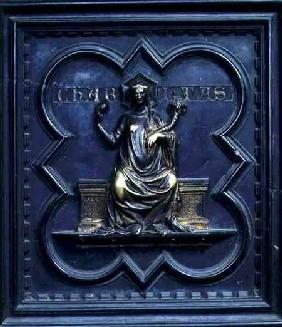 Charity, panel C of the South Doors of the Baptistery of San Giovanni 1336