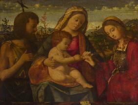 Madonna und Kind mit Heiligen Johannes dem Täufer und Katharina von Alexandrien 1504