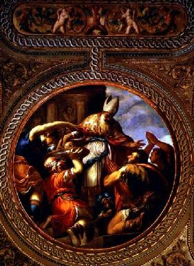 Allegory of the Priesthood, from the ceiling of the library 1556