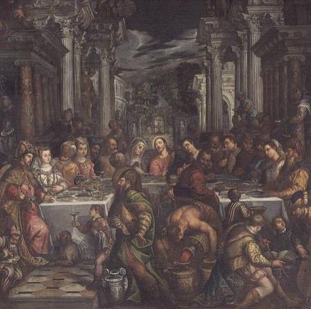 The Marriage Feast at Cana von Andrea Vicentino