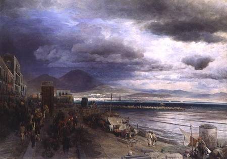 The Coast of Naples von Andreas Achenbach