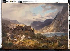 Norwegische Gebirgslandschaft 1840