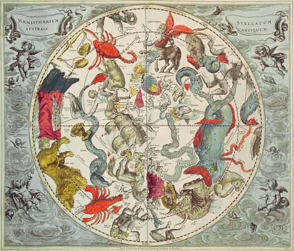 Map of the Southern Hemisphere, from ''The Celestial Atlas, or The Harmony of the Universe'' (Atlas 