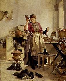 Morgen in der Küche um 1850