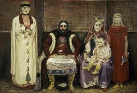 Russische Kaufmannsfamilie im 17. Jahrhundert 1650
