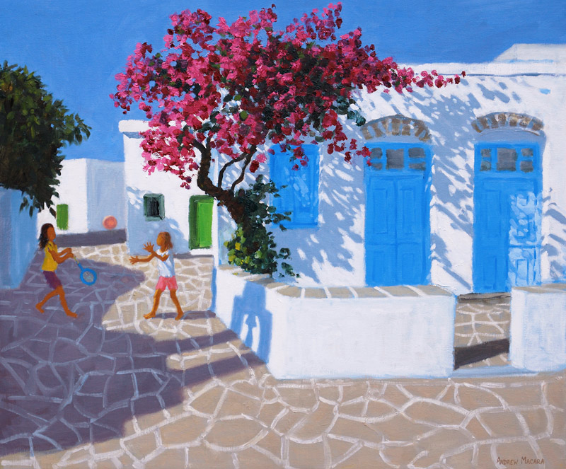 Blue doors, Folygandros, Greek Islands von Andrew  Macara