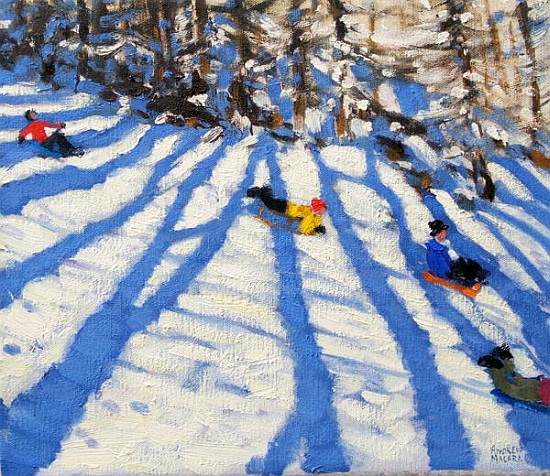 Tree shadows, Morzine von Andrew  Macara