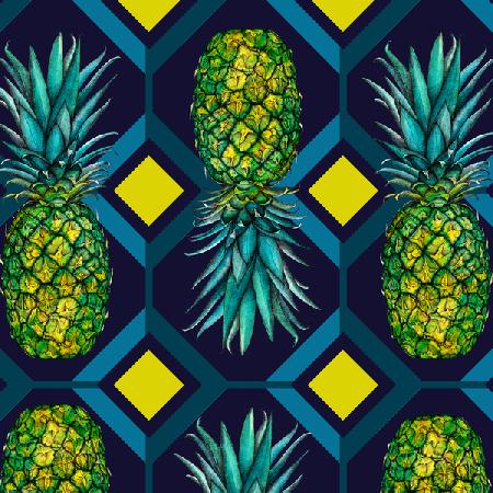 Pineapple geometric tile 2018