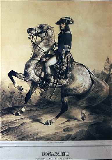Napoleon Bonaparte as General and Supreme Commander of the Italian army von Ange-Louis (Janet-Lange) Janet