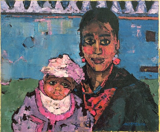Spanish Mother (oil on canvas)  von Anna  Kostenko