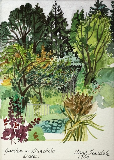 Garden in LLandielo von Anna  Teasdale