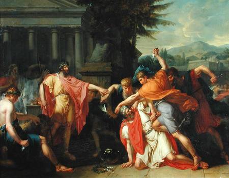 The Death of Tatius von Anne-Louis Girodet de Roucy-Trioson