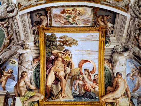 The 'Galleria Carracci' (Carracci Hall) detail of Polyphemus and Galatea von Annibale Carracci