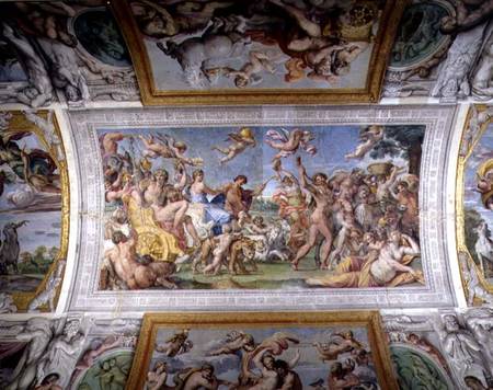 The 'Galleria di Carracci' (Carracci Hall) detail of the Triumph of Bacchus and Ariadne von Annibale Carracci