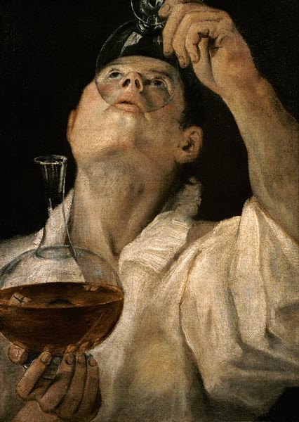 Trinkender Mann von Annibale Carracci