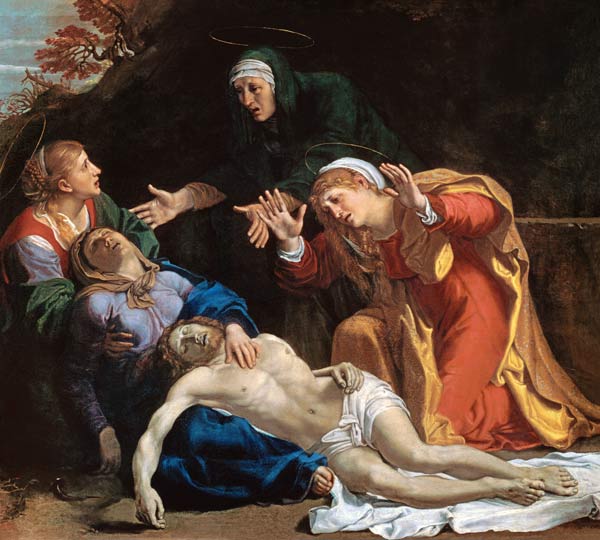 The Dead Christ Mourned ( The Three Maries ) von Annibale Carracci